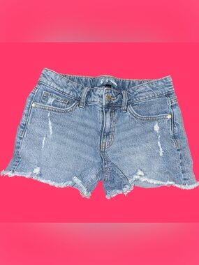 Art Class, Girls (sz L) - Distressed Denim Jean Shorts